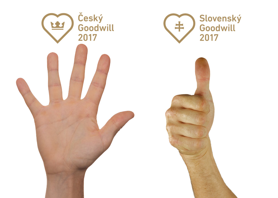 Páté hlasování veřejnosti #ČeskýGoodwill2017 a prémiové hlasovanie verejnosti #SlovenskýGoodwill2017 dnes odstartovalo!!!